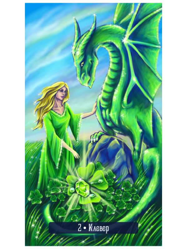Oracle Cards of the Mystical Dragons Lenormand 39 Cards + Instructions