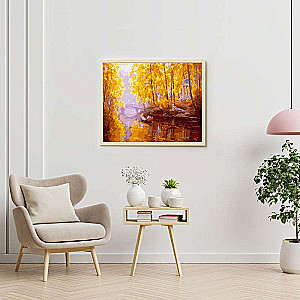Paint by Numbers 40x50 Color Canvas KOVALEV V. AUTUMN 27 colors