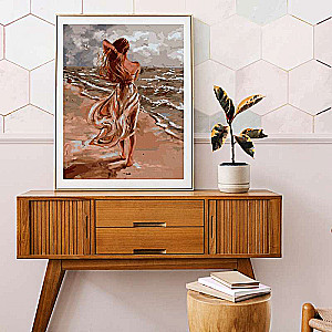 Numbered Painting 40x50 Color Canvas WIND FROM THE SEA 28 Colors