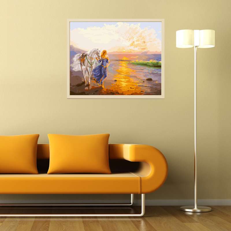 Paint by numbers 40x50 Color canvas DANDORF O. SIGN 37 colors