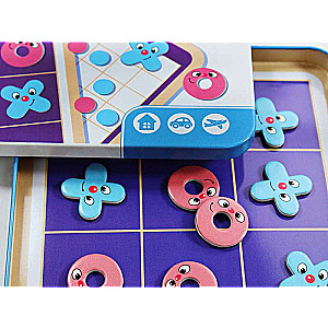 Magnetic Game - Who is First. Tic-Tac-Toe