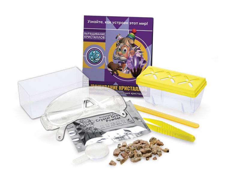 Experiment Set - Crystals. Yellow Topaz