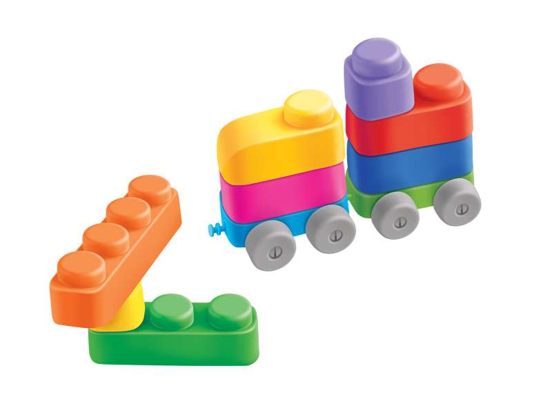 Constructor - Soft Bricks plus. Joyful Transport 10 pieces