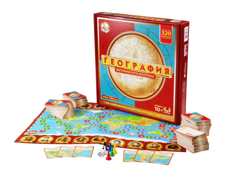 Board game - quiz. Geography