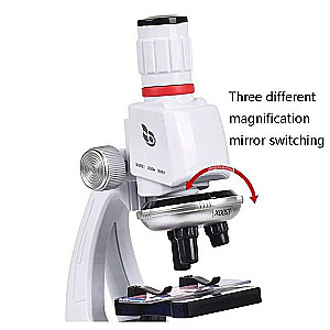 Microscope with accessories ZOOM 100x-1200x
