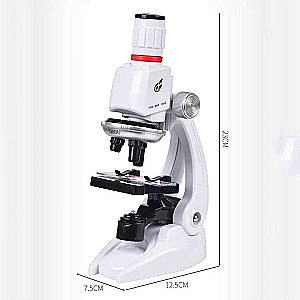 Microscope with accessories ZOOM 100x-1200x