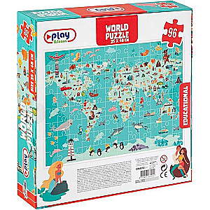 Puzzle - Word Puzzle, 96 pieces, 35x48 cm