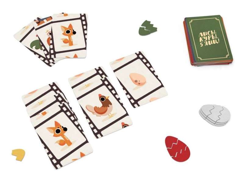 Board game - Foxes, chickens, 5 eggs