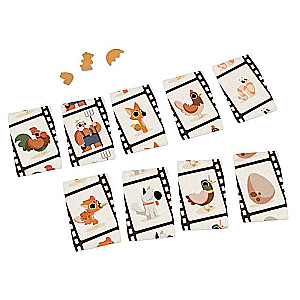 Board game - Foxes, chickens, 5 eggs