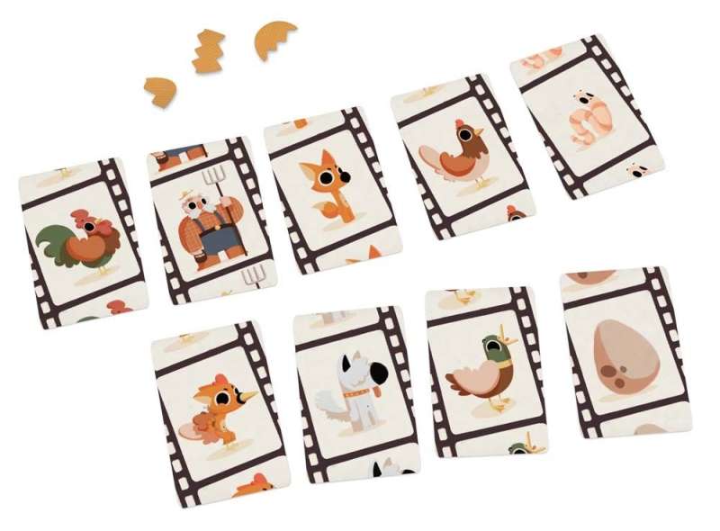 Board game - Foxes, chickens, 5 eggs