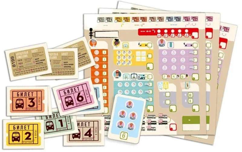 Board Game - Happy Ticket. New York and London