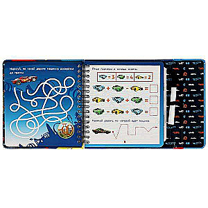 Spiral Notebook with Marker. Incredible Adventures of Hot Wheels