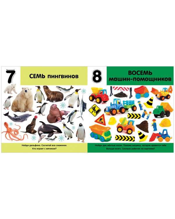Photo Book. Numbers. Counting from 1 to 20