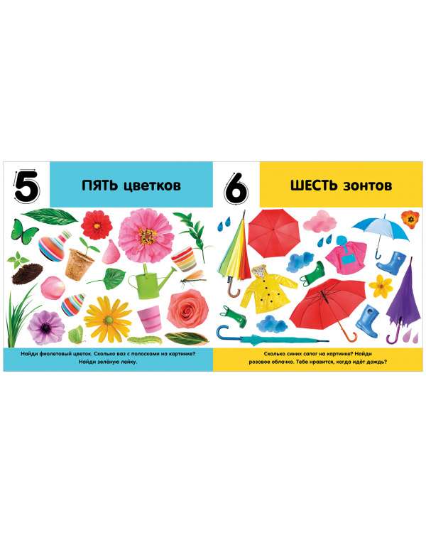 Photo Book. Numbers. Counting from 1 to 20