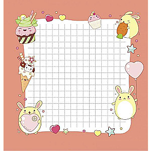 Kawaii Notebook. Small Notebook for Big Happiness Pink