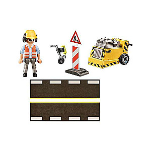 Builder with a Milling Machine