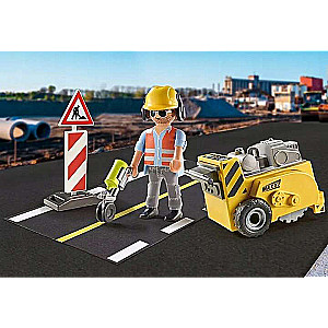 Builder with a Milling Machine