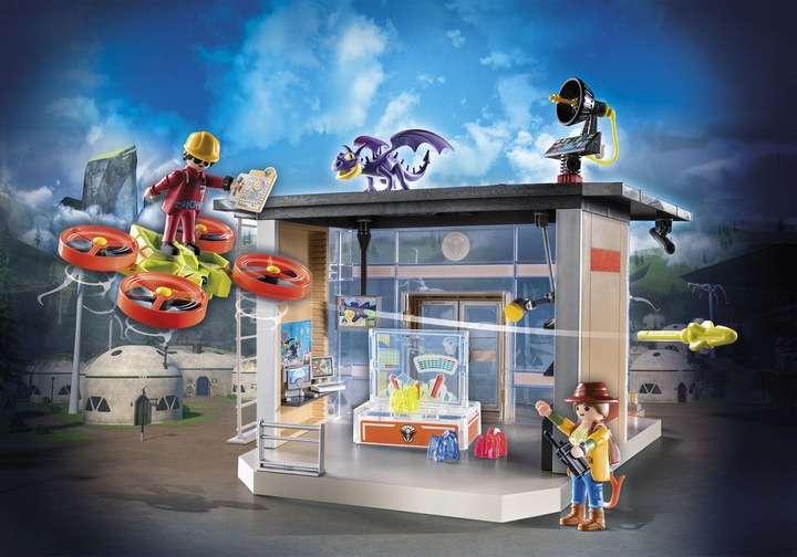 Icaris Laboratory with Dragon Figure
