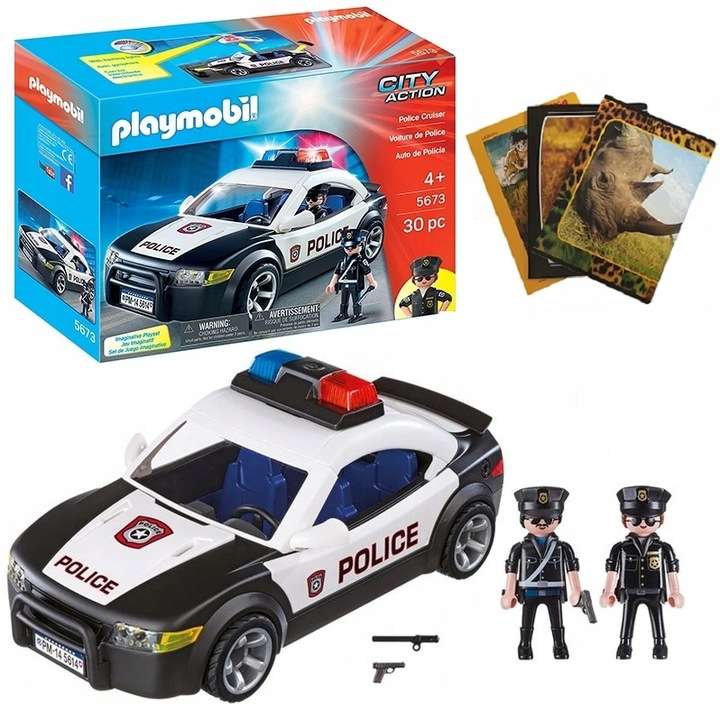 Police car with sirens