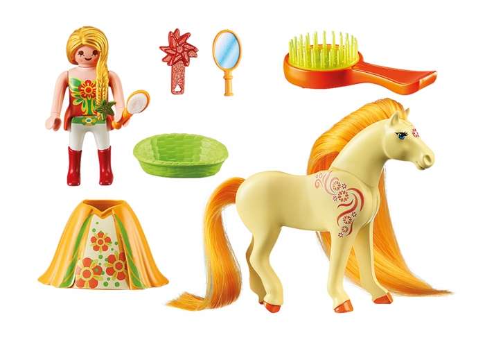 Princess Sunny with a horse