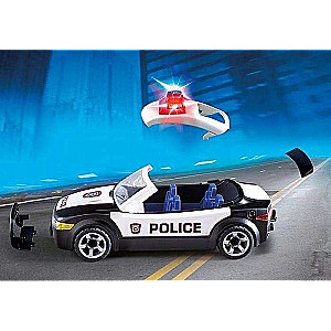 Police car with sirens