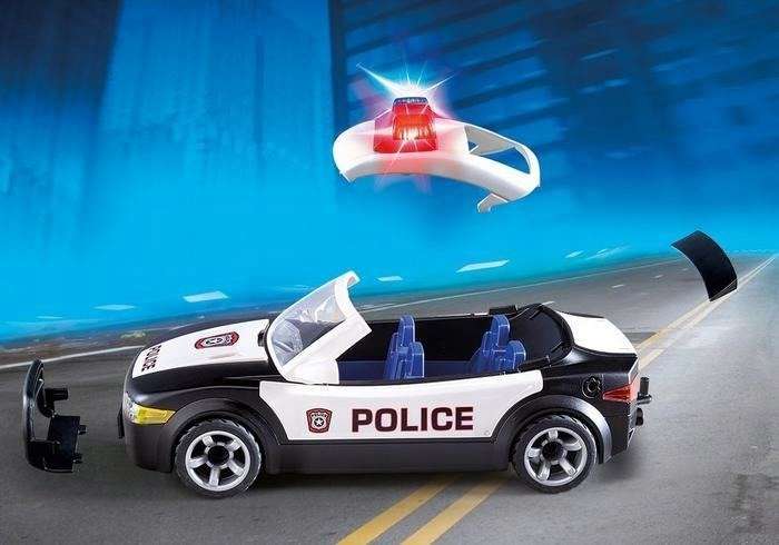 Police car with sirens