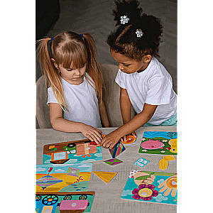 Educational game FAR FAR LAND Shapes with Velcro