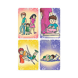 Metaphorical cards Mom, Dad and Me. Working with child-parent relationships cards + brochure