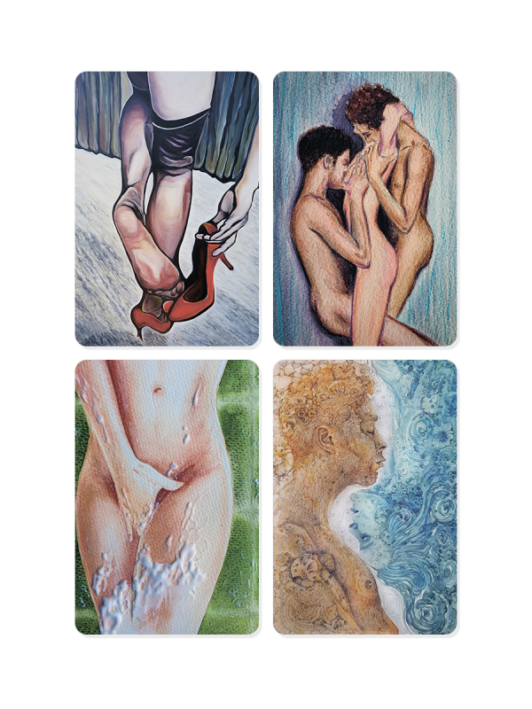 Metaphorical cards - Exposed feelings. Metaphor of sexual relationships cards + brochure