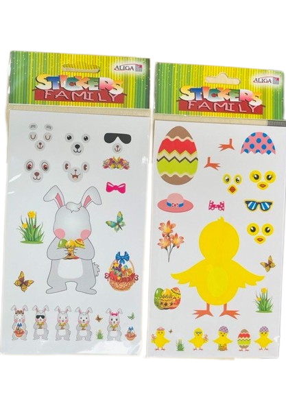 Easter stickers for children's creativity, mix