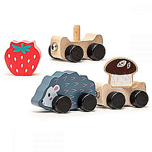 Wooden Train - Hedgehog
