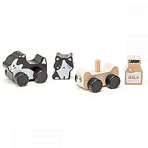 Wooden Train - Kittens 18M+