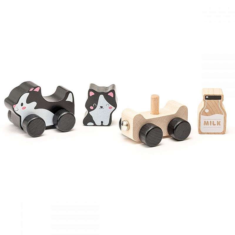 Wooden Train - Kittens 18M+