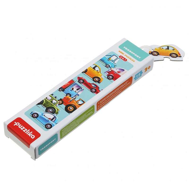 Educational Puzzles - Cars 16 Pieces