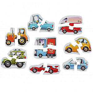 Educational Puzzles - Cars 16 Pieces