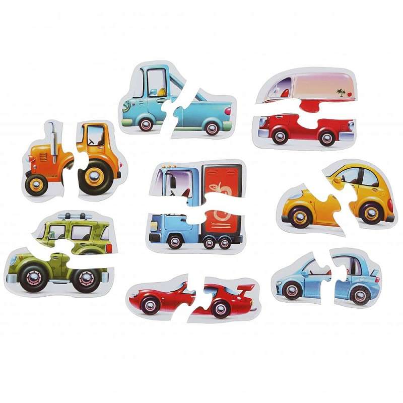 Educational Puzzles - Cars 16 Pieces