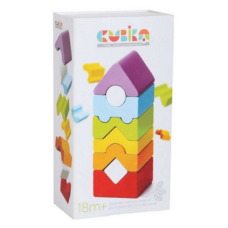 Wooden Cube Set - Pyramid