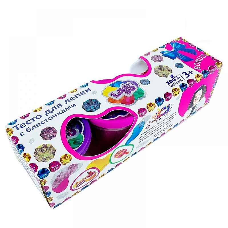 Play Dough Creative Set - Lumi 3 pcs with Glitter