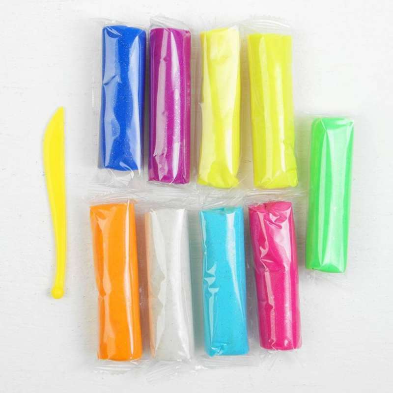 Modeling Clay Set Assorted 9 Colors with Glitter