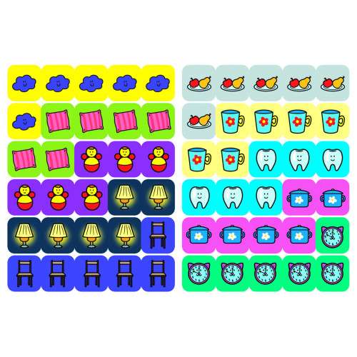 Rhyme Rattle-Tattle. What do I see at home? 60 stickers