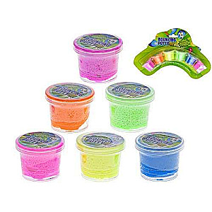 SLIME Stretchy & Bouncy Jelly Mass, 6 colors x 12 grams.