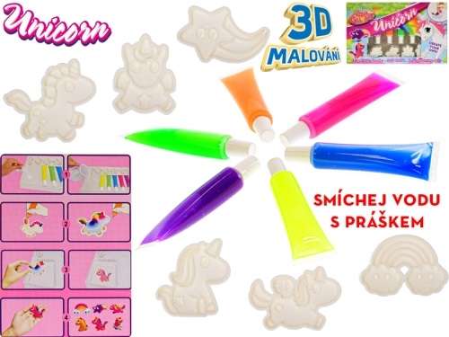 Creative Set - Unicorn 3D Figure Made of Aqua Gel
