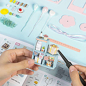 3D Folding Miniature ROBOTIME Dollhouse for Parties