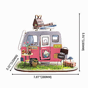 3D Foldable Miniature ROBOTIME Camping