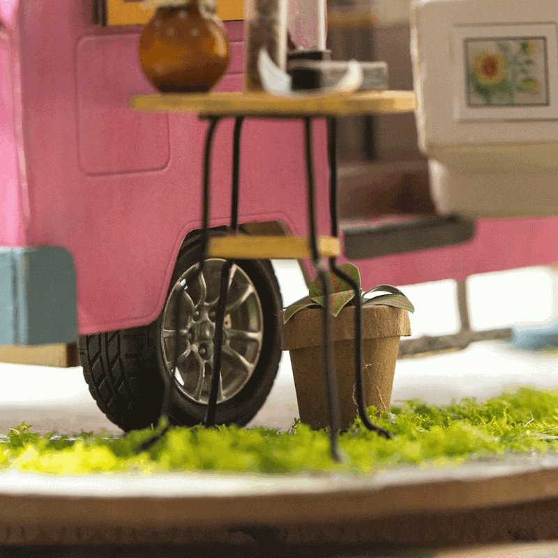 3D Foldable Miniature ROBOTIME Camping