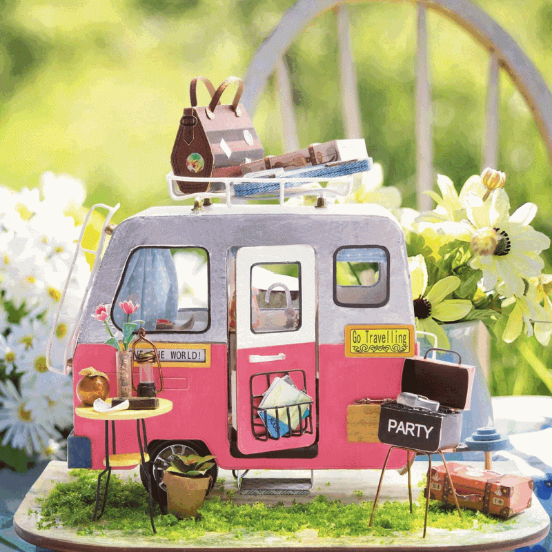 3D Foldable Miniature ROBOTIME Camping