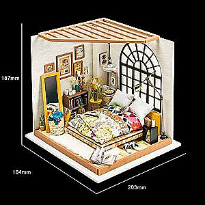 3D Foldable Miniature ROBOTIME Bedroom