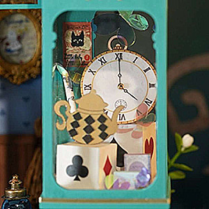 3D Foldable Miniature ROBOTIME Alice Tea Store