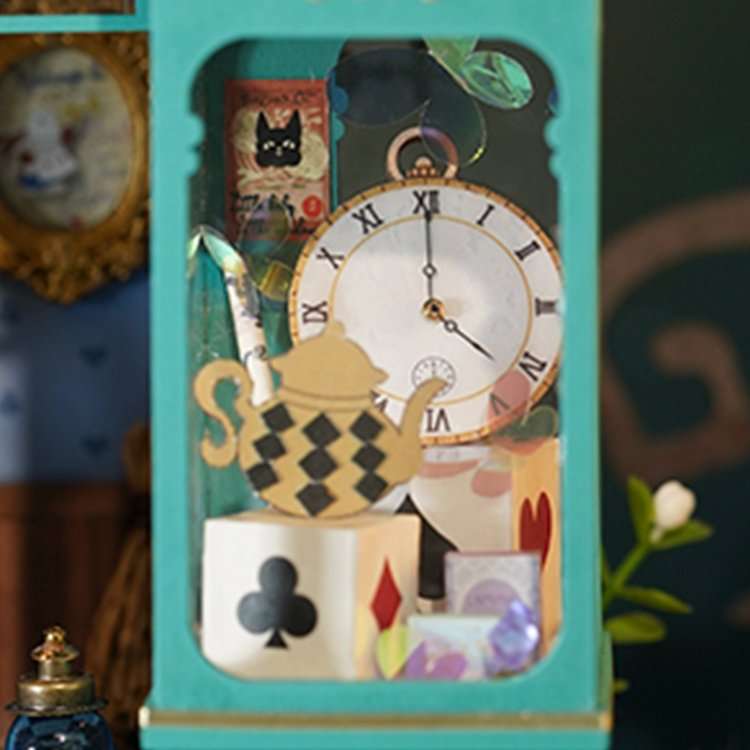 3D Foldable Miniature ROBOTIME Alice Tea Store