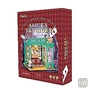 3D Foldable Miniature ROBOTIME Alice Tea Store